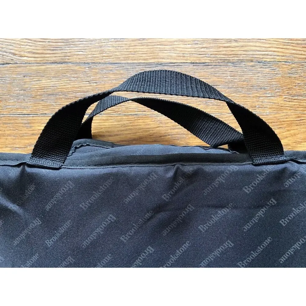 BROOKSTONE Black Nylon Padded Laptop Bag sz OS